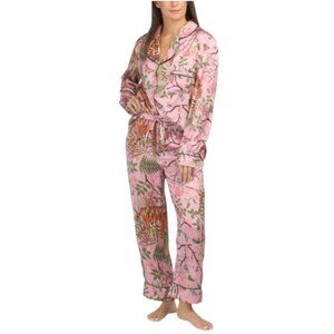 KAREN MABON Tiger Blossom Pajama Top And Pants Set